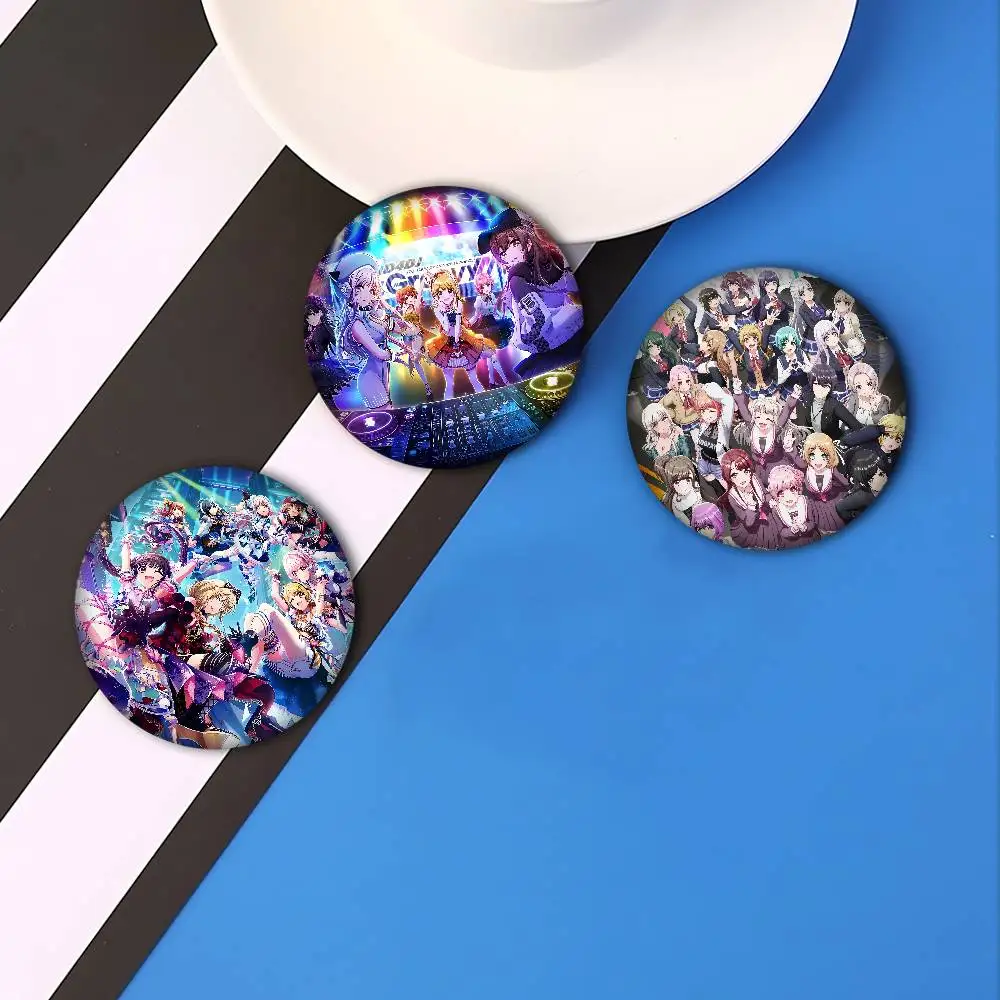 لعبة D4DJ-Groovy-Mix-Badge أنيمي دبابيس لطيف الكرتون شارة سترة الجينز التلبيب دبوس هدية الملحقات #4