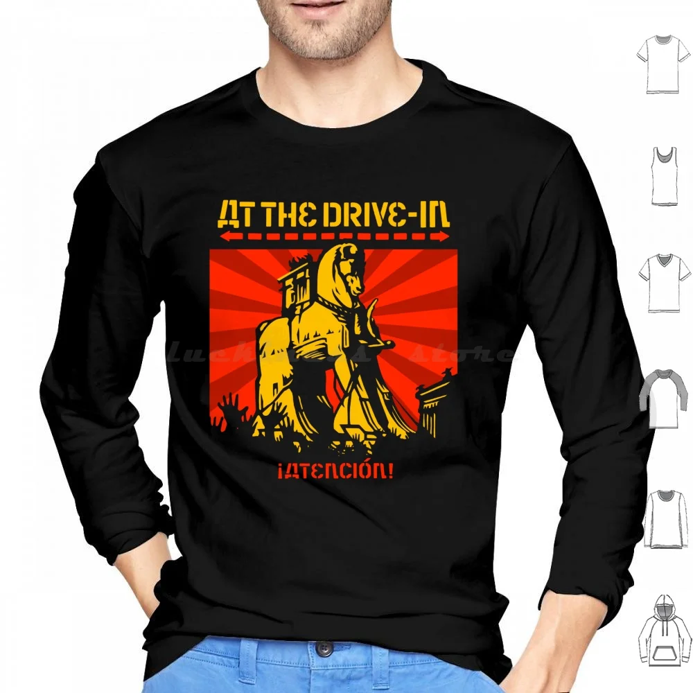 At The Drive-In , Atencion , Relationship Of Command , One Armed Scissor , Rolodex Propaganda , Vintage , 2000 Hoodie Big Size