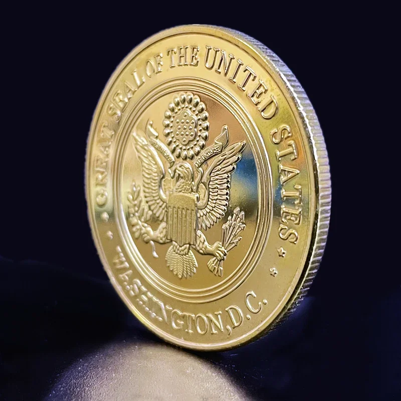 عملة تحدي العائلة العسكرية ، الجيش المخضرم ، سلاح البحرية البحرية البحرية ، جمع القوات المسلحة ، هدية تذكارية ، طوطم النسر الحر