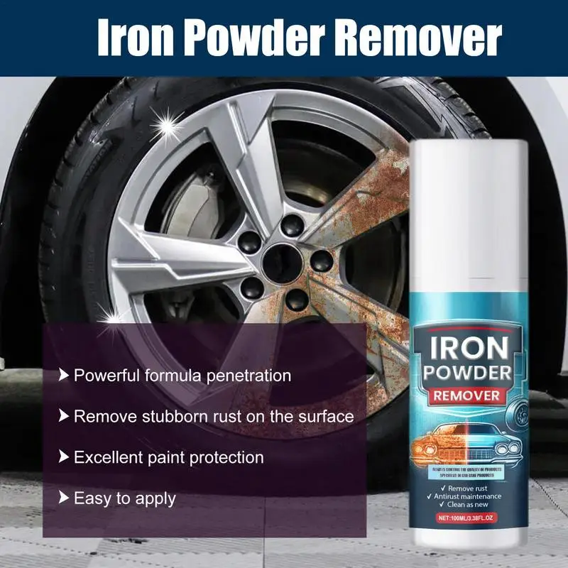 Rust Remover Spray Metal Cleaner Car Remover Maintenance Multi-Purpos Metal Surface Chrome Paint Car Cleaning Cleaning Rust Spra