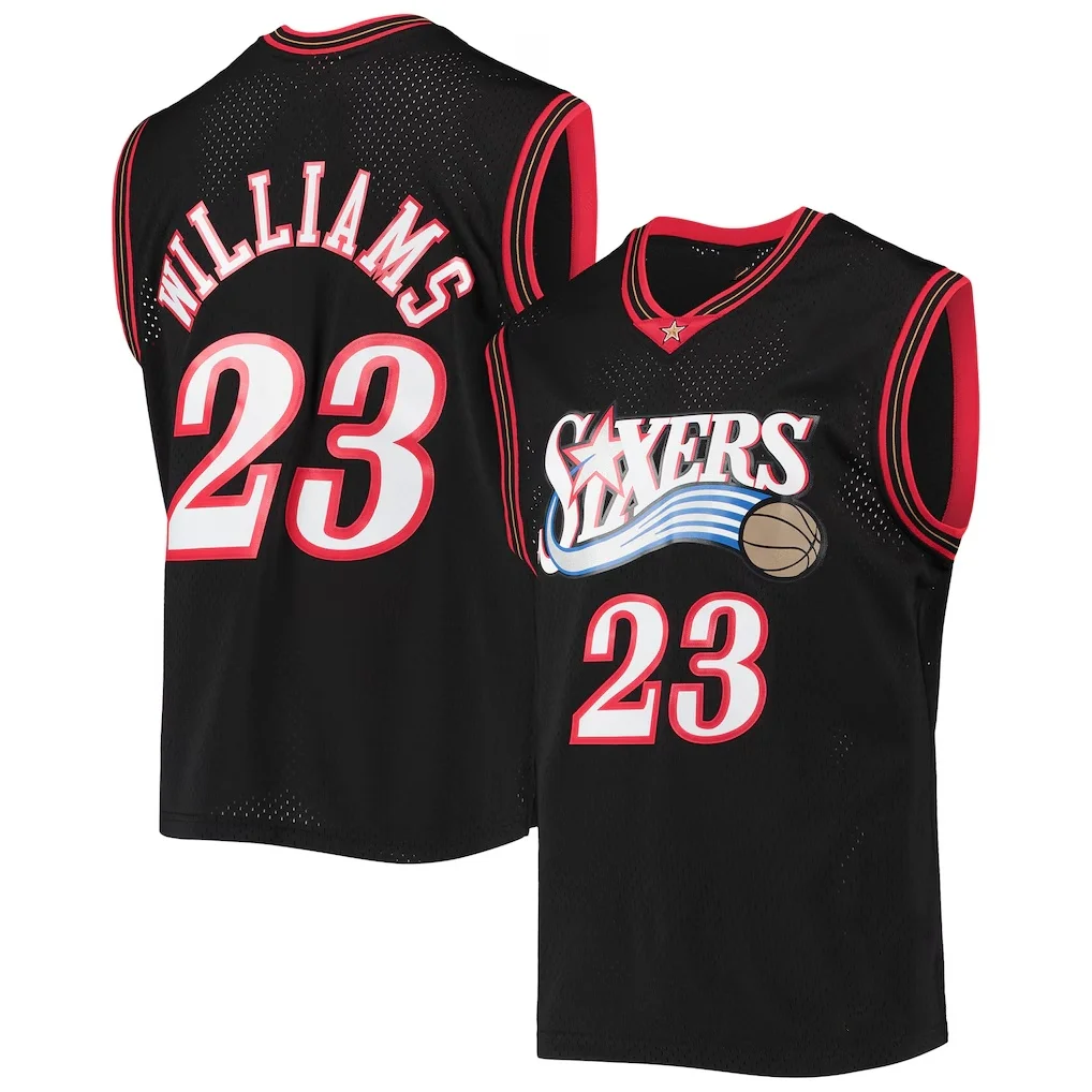 26-27 Herren Philadelphia James Fanatics Royal Fast Break Basketballtrikot Sommer Herren Damen Atmungsaktives Schnelltrocknendes Trikot – Detail 9