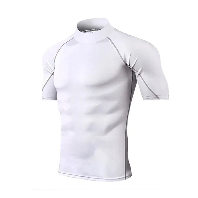 Compression T-Shirt Men Bodybuilding Sportswear Short Sleeve Quick Dry Workout Shirts Sport Tops Tee Gym Running T-shirt Men image 2