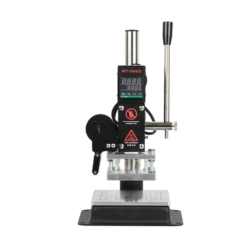 Hot Foil Stamping Embossing Machine 500W Black Digital Display Versior Or Silver Mechanical Edition Including Bracket For Paper