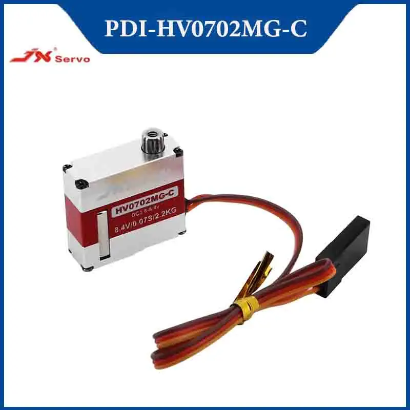 

JX PDI-HV0702MG-C 7 г 7 мм тонкий цифровой полный сервопривод с металлической шестерней с ЧПУ для FPV дрона с неподвижным крылом, вертолета, радиоуправляемых моделей инструментов