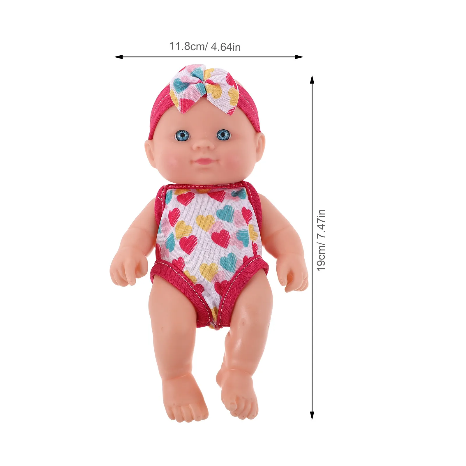 Floating Baby Bath Figure with Swimsuit - Waterproof Build - Easy Clean Bathtub Play Item for Boys Girls Water