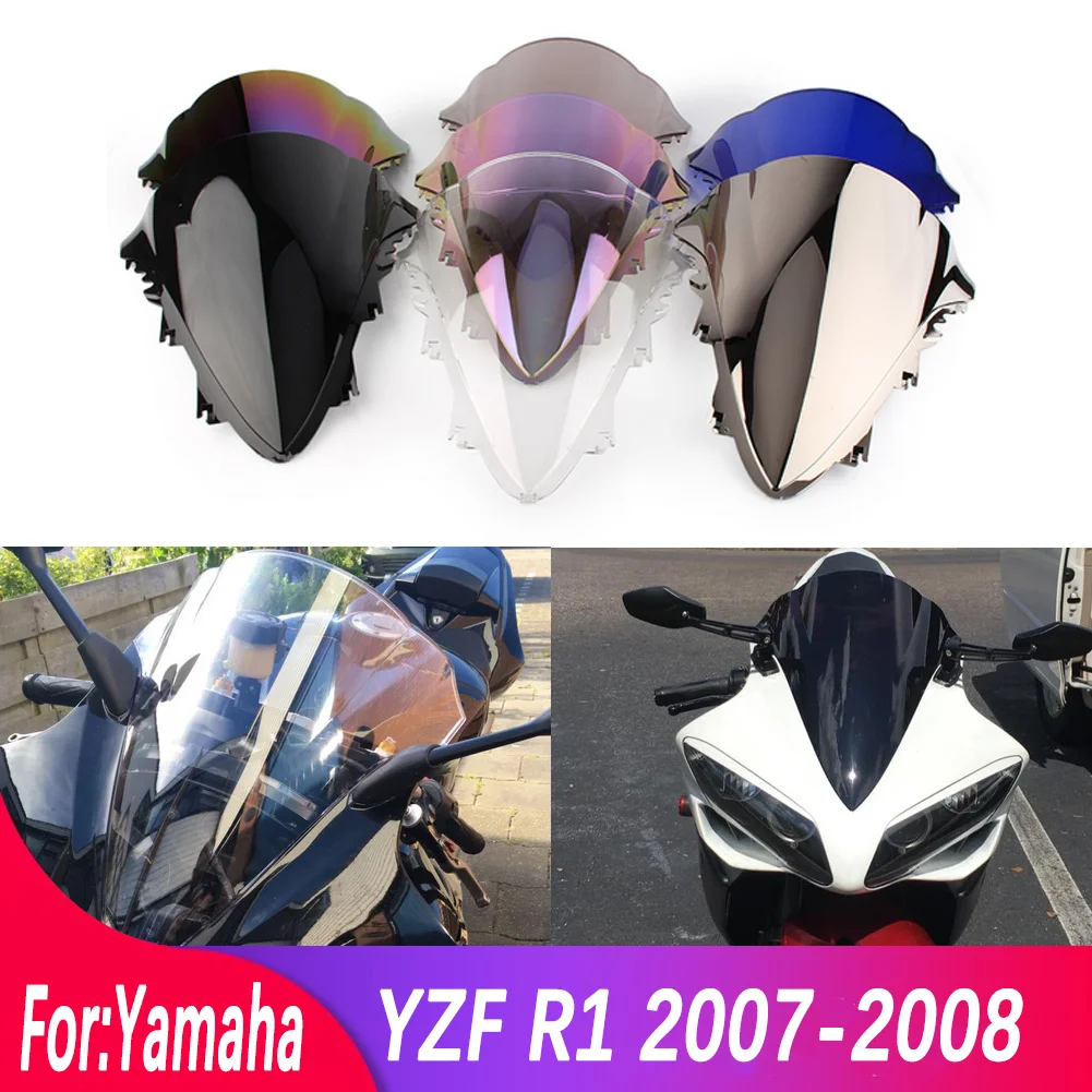 

Ветровое стекло для мотоцикла, ветровое стекло, защита экрана, детали для Yamaha YZF R1 YZF-R1 YZFR1 2007-2008