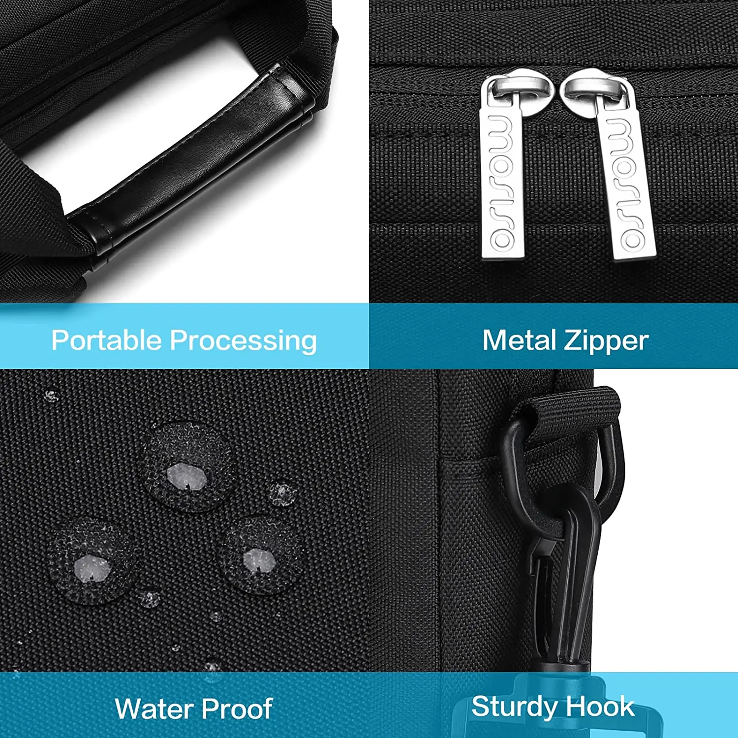 Torba na laptopa 13, 14, 15, 16, 17,3-calowa torba na notebooka podróżna na komputer dla HP Lenovo MacBook Air Pro Case — zdjęcie produktu 5