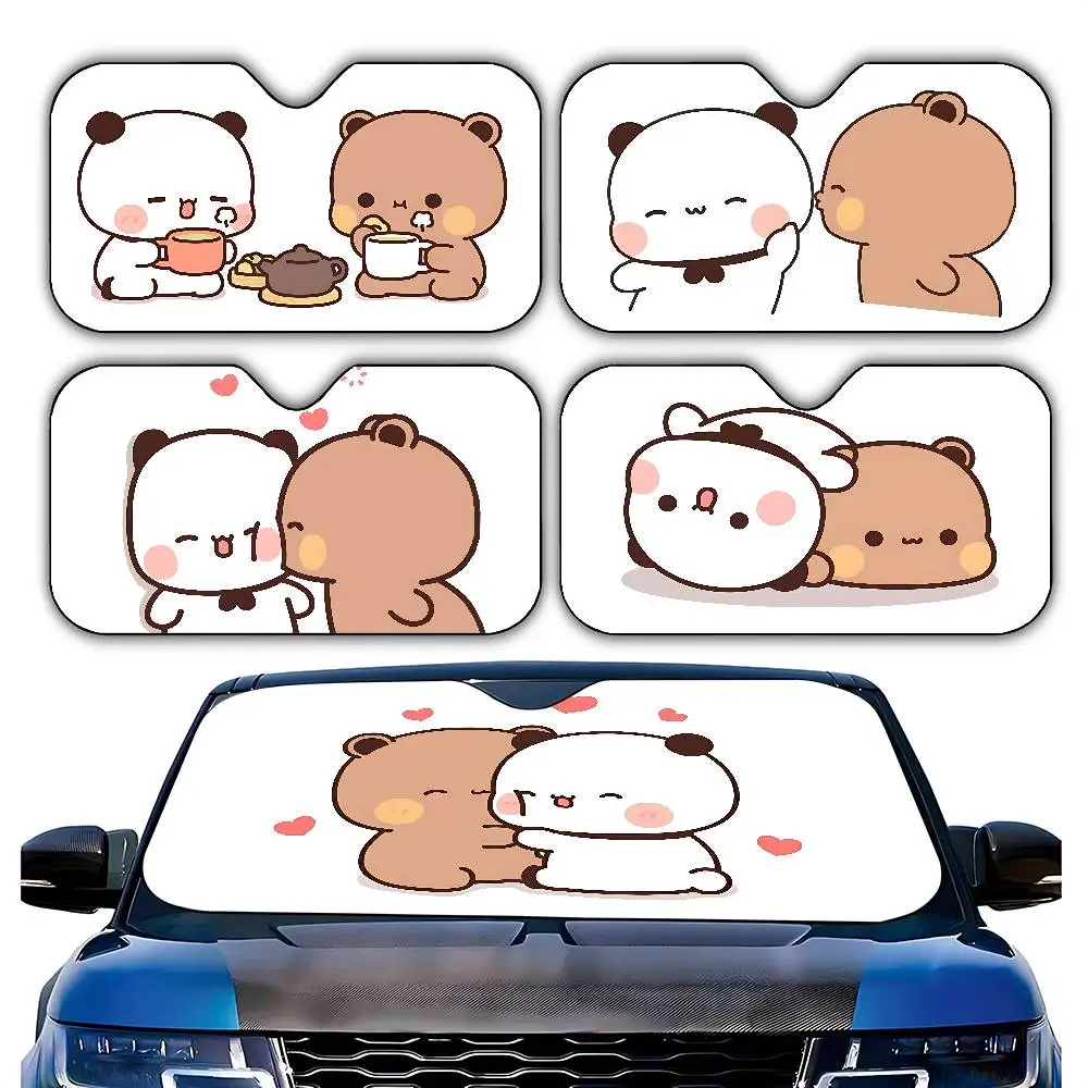 Bonitas cortinas parasol para coche b-bubu-dudu, 130x70cm, cubierta para parabrisas, protección UV, accesorios para visera de coche