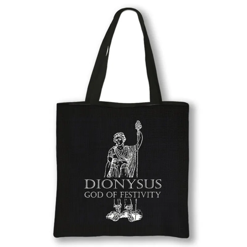 Greek Mythology Gods Print Shoulder Bag Women Athena Centaur Totes Bags Large Capacity Ladies Handbag Reusable Shopper Bags Gift