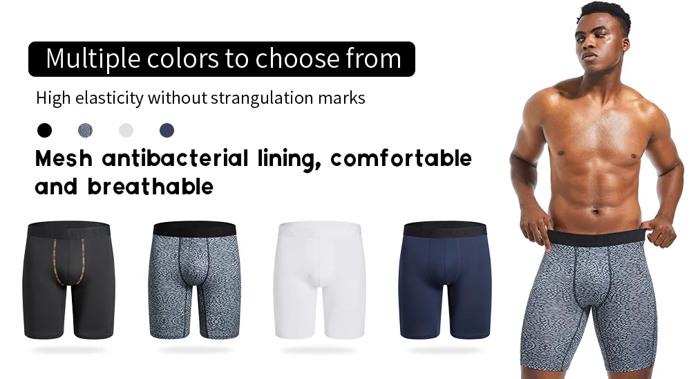 5 stücke Neue Männer Höschen Polyester Boxer Unterwäsche Mann Pack Unterhose Herren Marke Sexy Homme Boxer Shorts Männlichen Eis Seide badehose – Detail 13