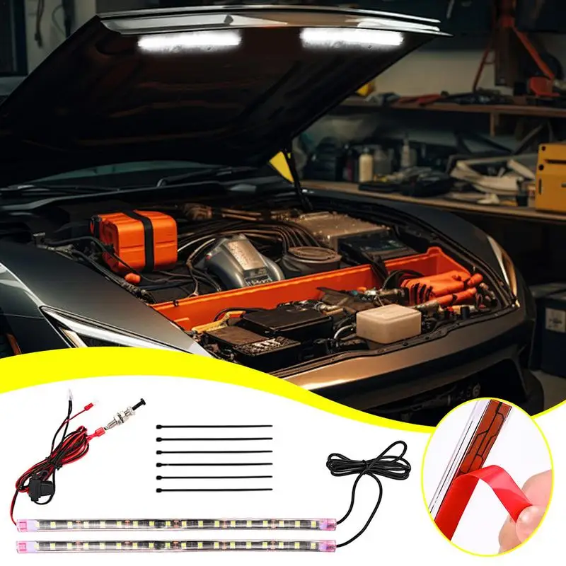 

Under Hood Work Light Adhesive Underhood Light Bar Car Work Light LED Work Light High Brightness Hood Light Bar For All Vehicles