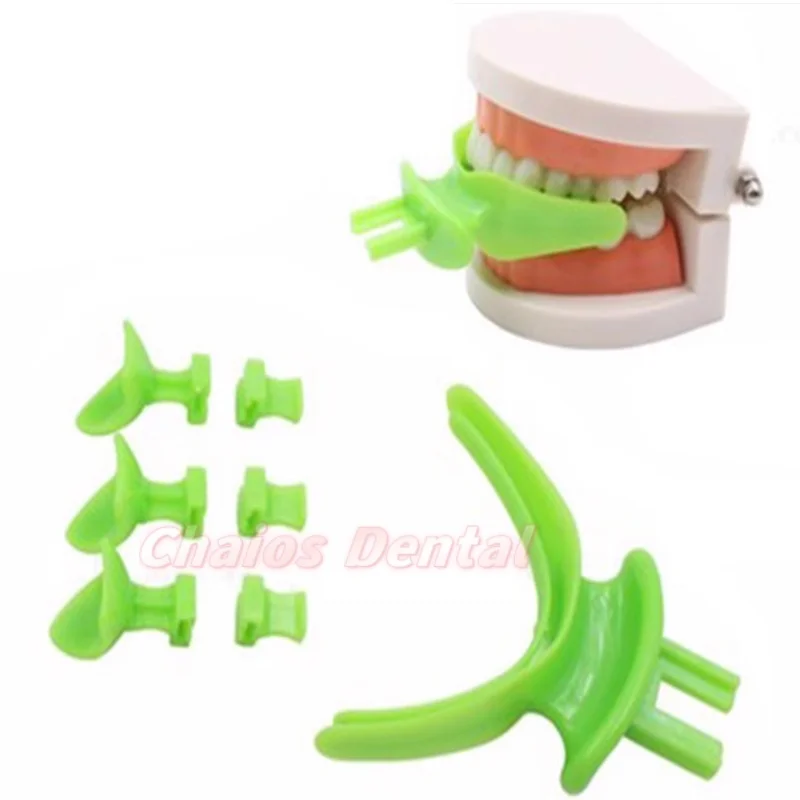 2/3 Set Dental Occlusal Mid Jaw Tray Bite Registration Tray BPS Centric Tray Edentulous Impression Bite Registration Trays Kit