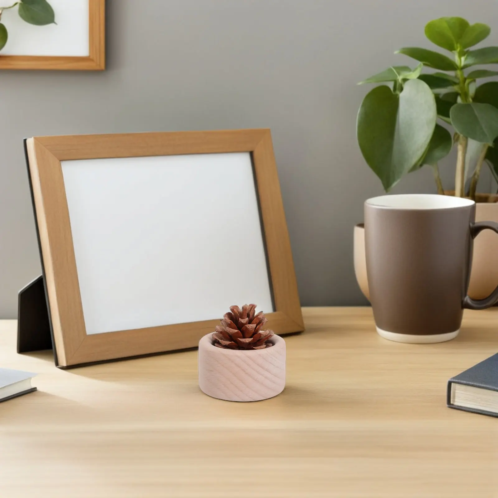 

4Pcs Cylindrical Wooden Essential Oil Diffusers Mini Natural Air Fresheners for Home Office Bedroom Yoga Room Portable Waterless