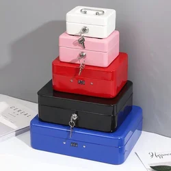 Mini caja fuerte de acero para guardar dinero, casillero portátil para llaves, caja de seguridad para dinero en efectivo, caja de almacenamiento oculta para monedas, joyería