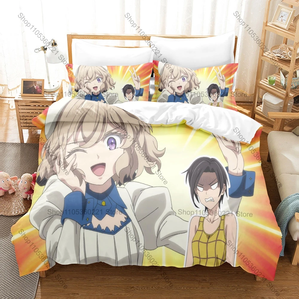 Cool In/Spectre Season Bedding Set Duvet Cover + 2 Pillowcases Kyokou Suiri Supernatural Mystery Yokai Anime Bedroom Decor