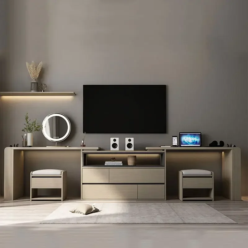

Luxury Bedroom Makeup Items Bedside Table Dresser Furniture Woman Dressing Vanity Desk Minimalist Salon Organizer Tocadores Home
