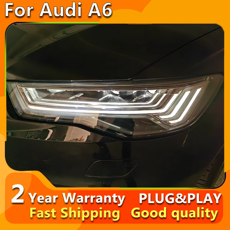 Car Styling Head Lamp for Audi A6 Full LED Headlight 2012-2015 A6L C7 Headlights LED DRL With Dynamic Tuning Signal