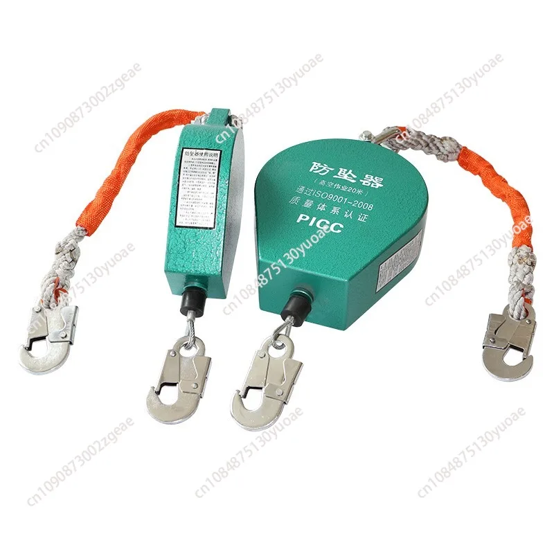 Safety Belt Fall Arrester Automatic Rope Lock Self-Locking Device，3/5m High Altitude Fall Protector Descent Device