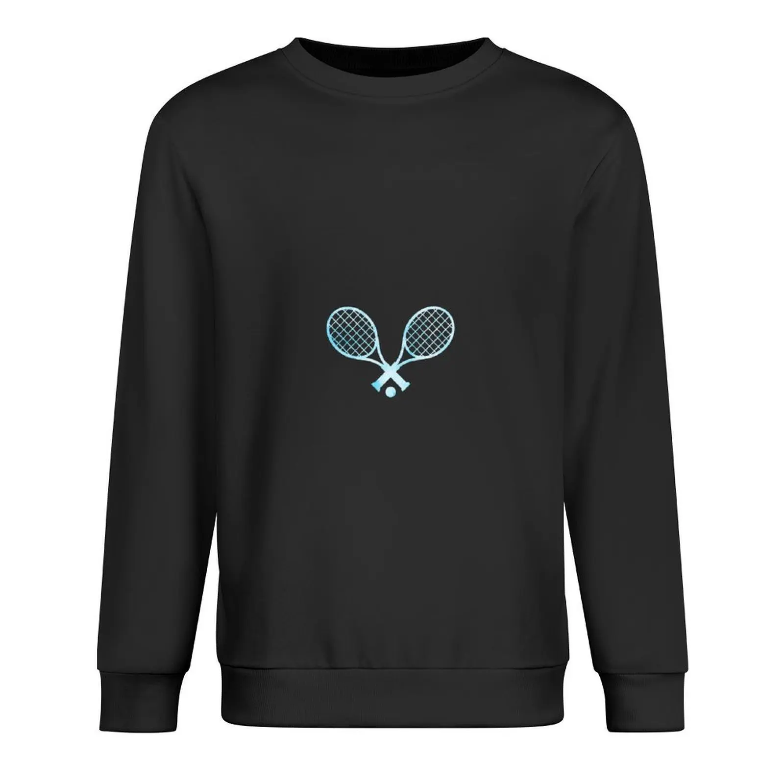 

Tennis Racket Light Blue Pullover men's sweat-shirt blouse autumn men's clothing sweatshirt male