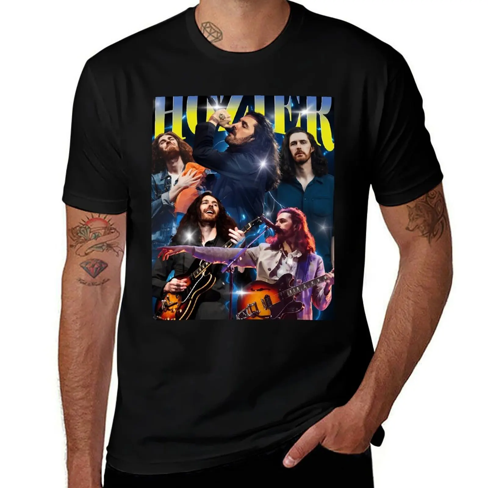 

Hozier Rock Band Style T-Shirt t shirt man luxury black cotton t-shirt plain for man package men t shirt cotton 100% T-shirt