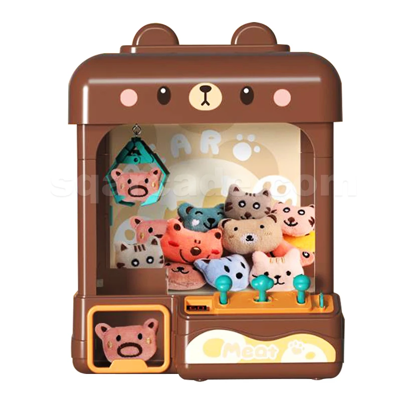 

STLF Coin Operated Kids Claw Machine Remote Control Catch Doll House Candy Grabber Mini Vending Machine Gift for Children Toys