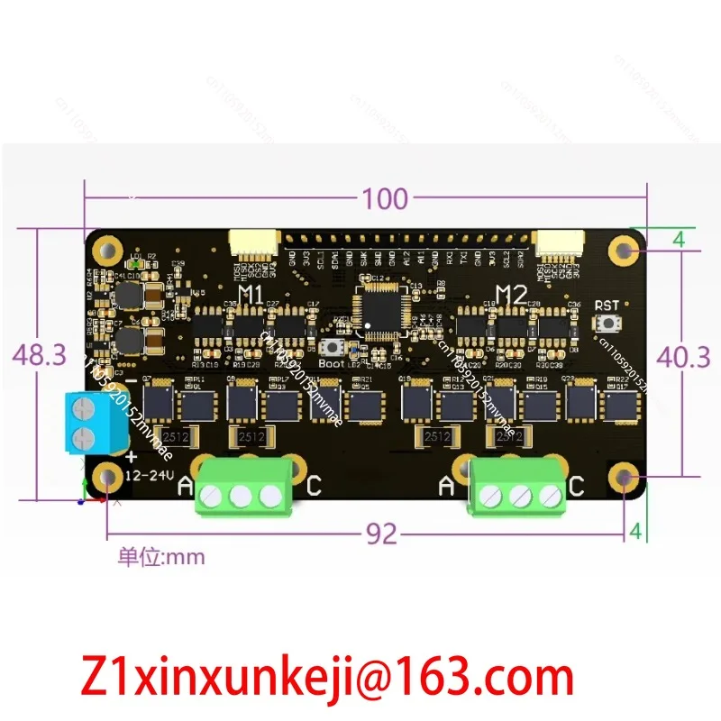 

Плата разработки для STM32 для SimpleFOC с открытым исходным кодом для двух бесщеточных драйверов двигателей