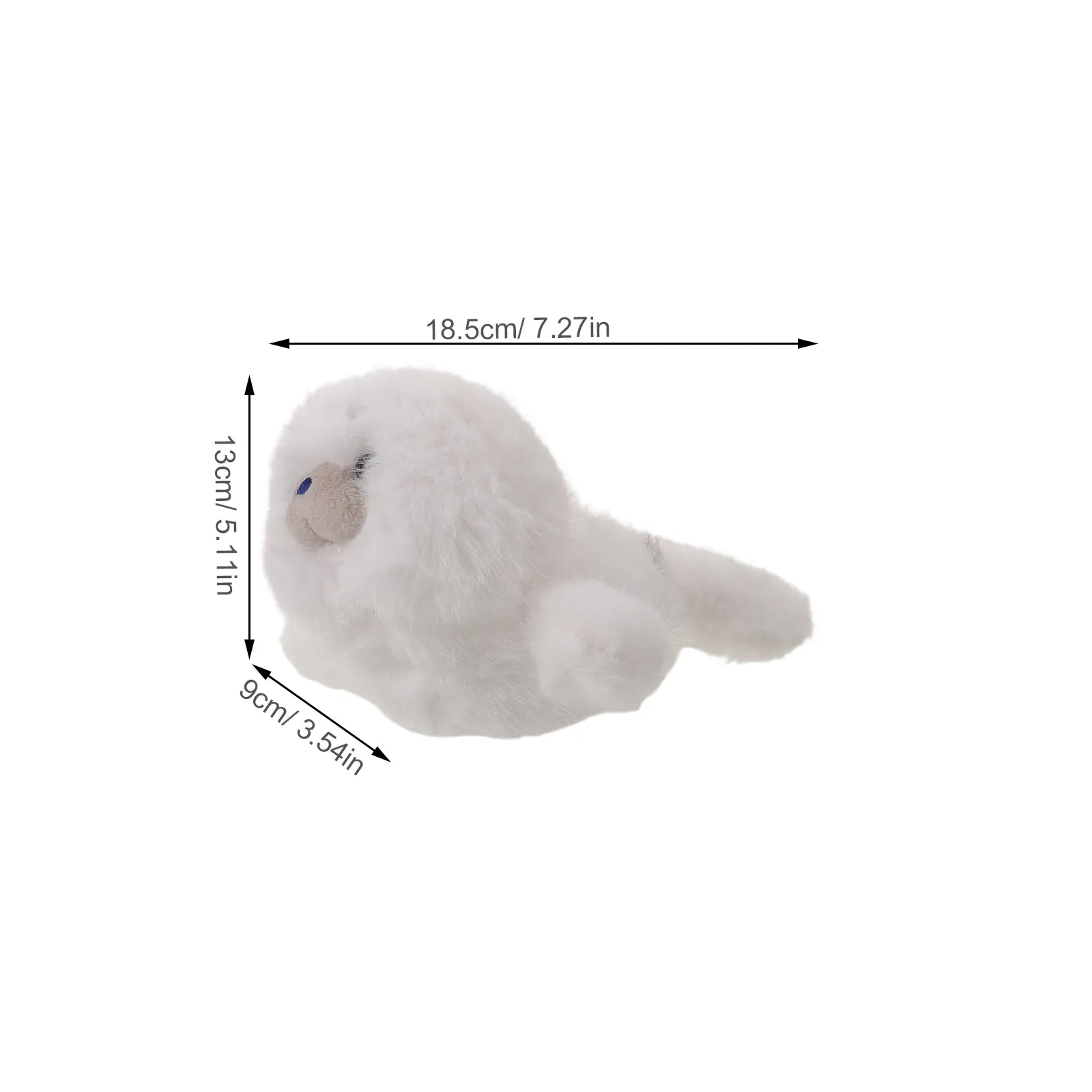 Peluche Realistico di Squalo da 18,5 cm per Bambini, Morbido e Lavabile, Decorazione per Cameretta Marina, Regalo di Compleanno - Peluche Oceanico per Bambini e Bambine