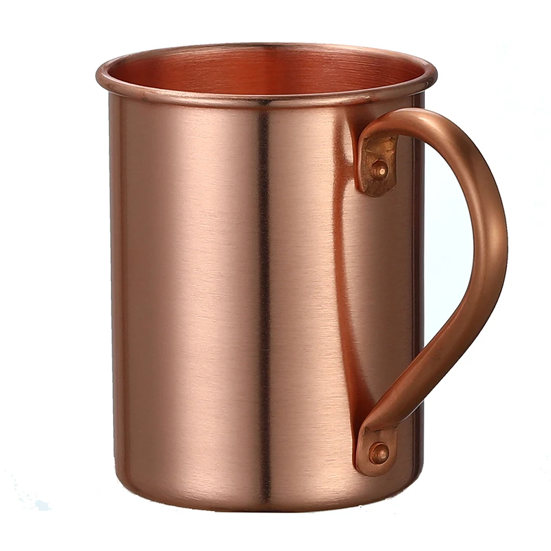 400ml 16.0oz 100% Copper Moscow Mule Mug Durable Coppery Beer Mugs Coffee Mug Milk Cup Pure Copper Cup Drinkware