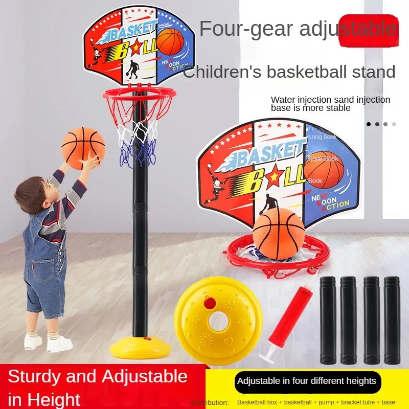 Kids Basketball Stand Adjustable Height 52-115cm Basketball Hoop Indoor Outdoor Sports Fitness Exercise Toys for Children Gifts