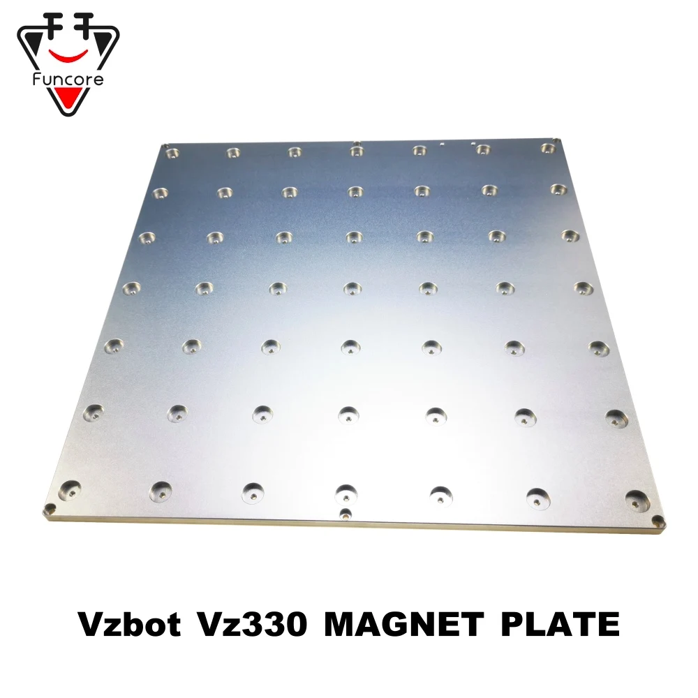 FUNCORE Vz235 Vz330 3D printer magnet aluminum heated bed high temperature Vz Bot magnet aluminum build plate 8MM Thickness