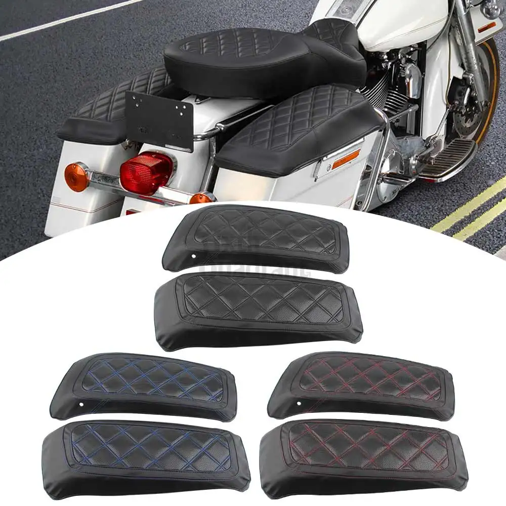 

1 пара мотоциклетных жестких чехлов для седельной сумки из микрофибры для Harley Touring Electra Glide Ultra Limited FLHTK 2014-2024