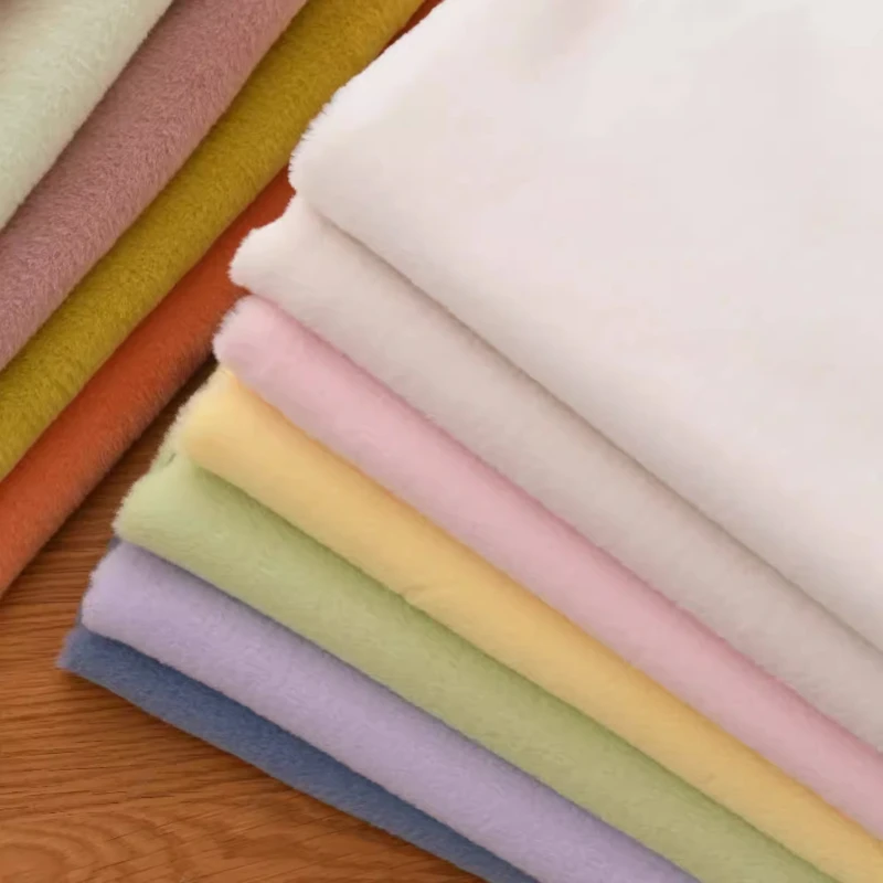 

Зашифрованная ткань из искусственного меха кролика одра, утолщенная плюшевая ткань для одежды, ткань для одежды, кукла ручной работы, ткань для шитья своими руками