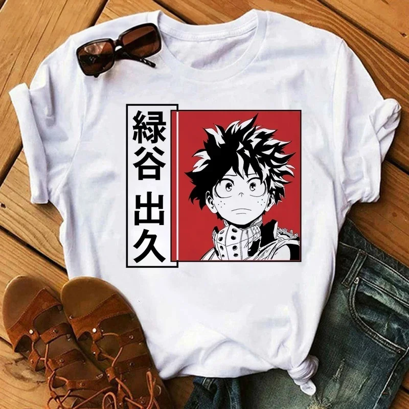 Hot Japanese Anime My Hero Academia Kids T‑Shirt Kawaii Shoto Todoroki Dabi Graphic Tees Cartoon Unisex Tops