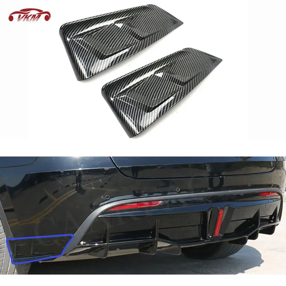 ABS Rear Bumper Lip Side Splitter for Tesla model Y 2021+ Rear Splitters Lip Side Aprons Canard Flaps Car Styling