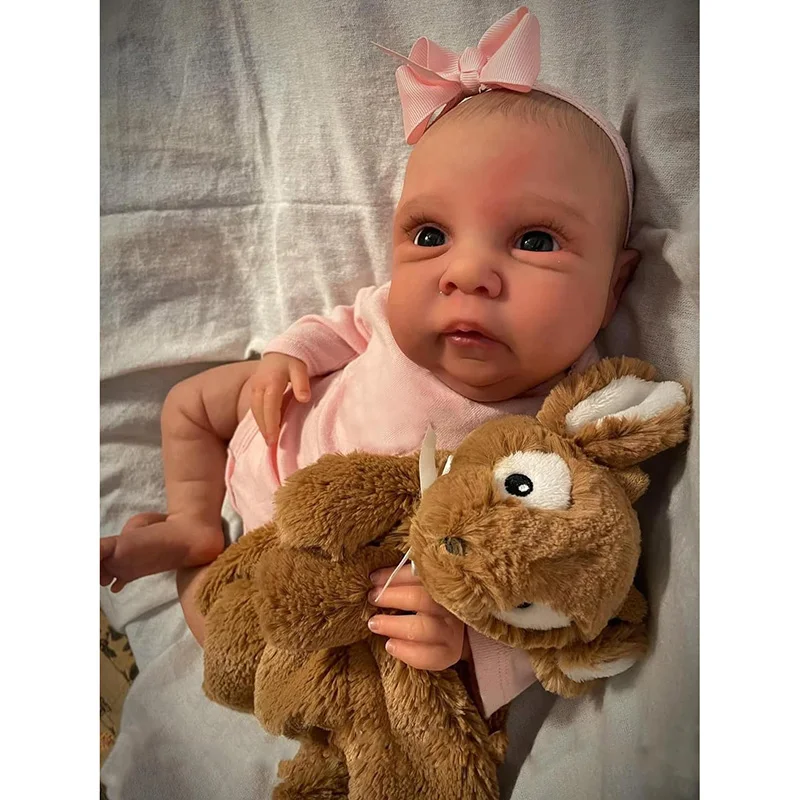 48cm Reborn Baby Doll Miley Same As Photo Lifelike Soft Touch 3D Skin With Visible Veins High Quality for Girls Gift