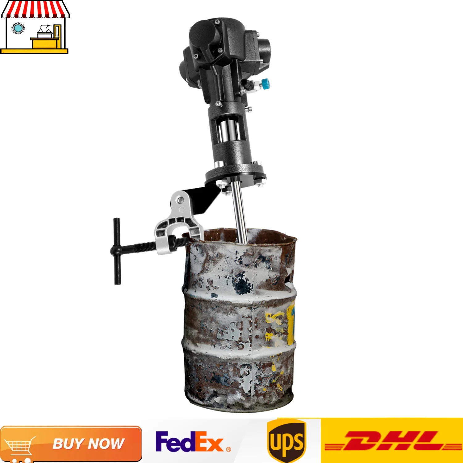 

Пневматический смеситель краски | 1/2 л.с. 50 галлонов пневматический смеситель для порошков из нержавеющей стали