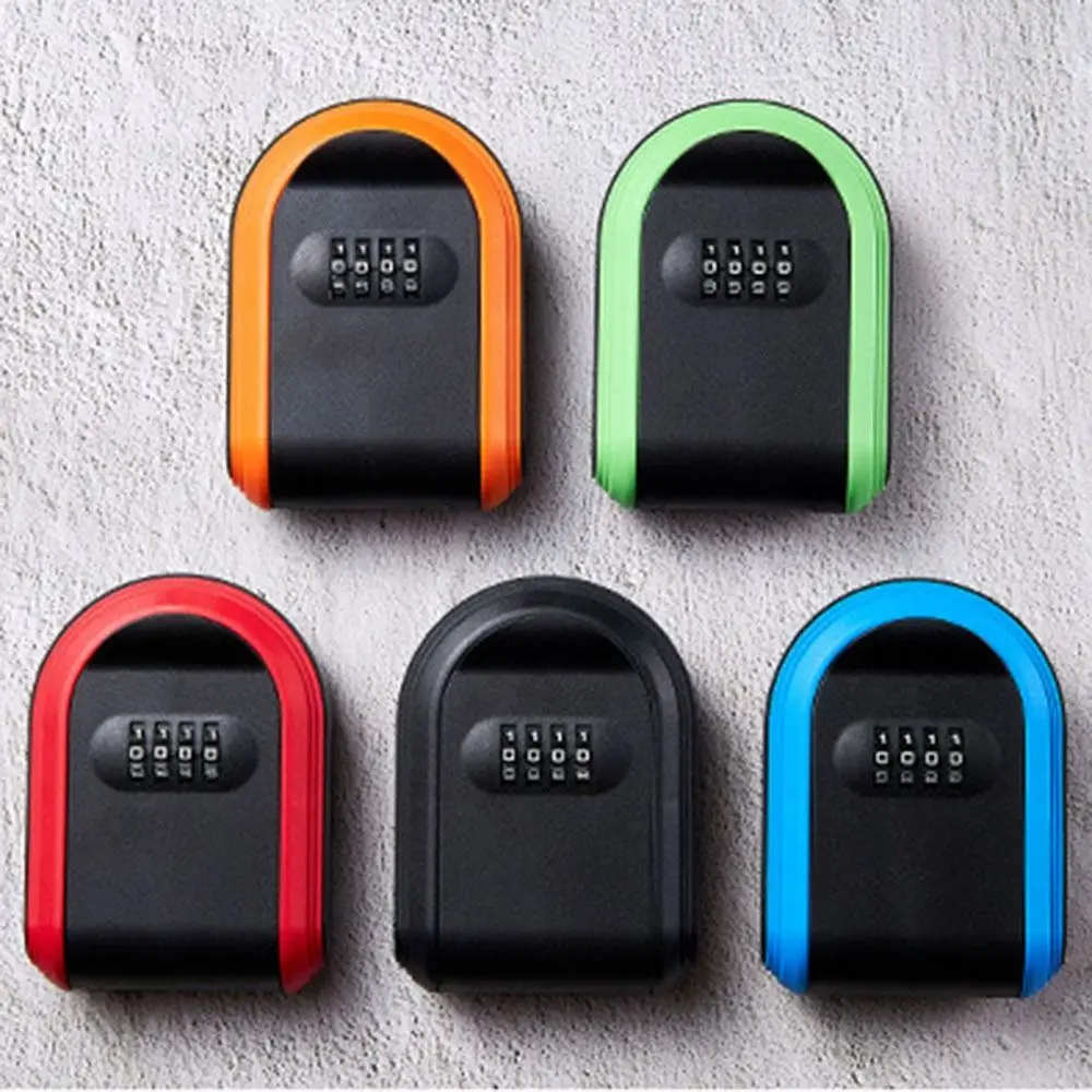 Durable Password Key Storage Secret Box Smart Safe Wall Mount Key Organizer Dust-proof Plastic Security Code Lock Office