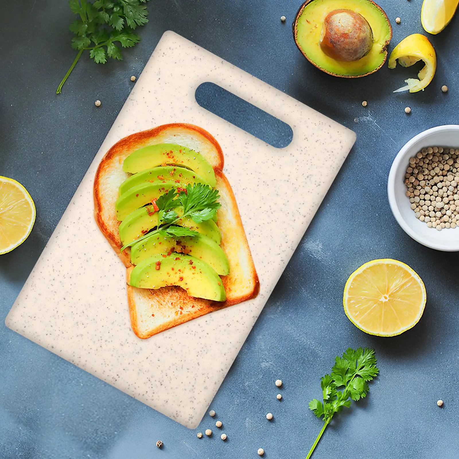 

Набор пластиковых разделочных досок для кухни, разноцветные, нескользящие, устойчивые, для овощей, мяса, фруктов, с подставкой-органайзером