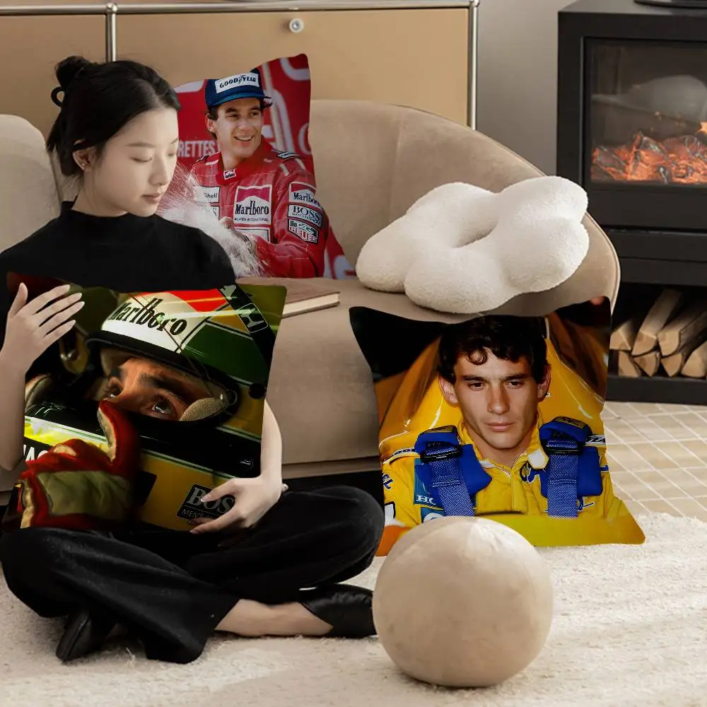 

Ayrton Senna Classic Vintage Lucky Dragon pillow cover sofa cushion cover home room decoration children gift