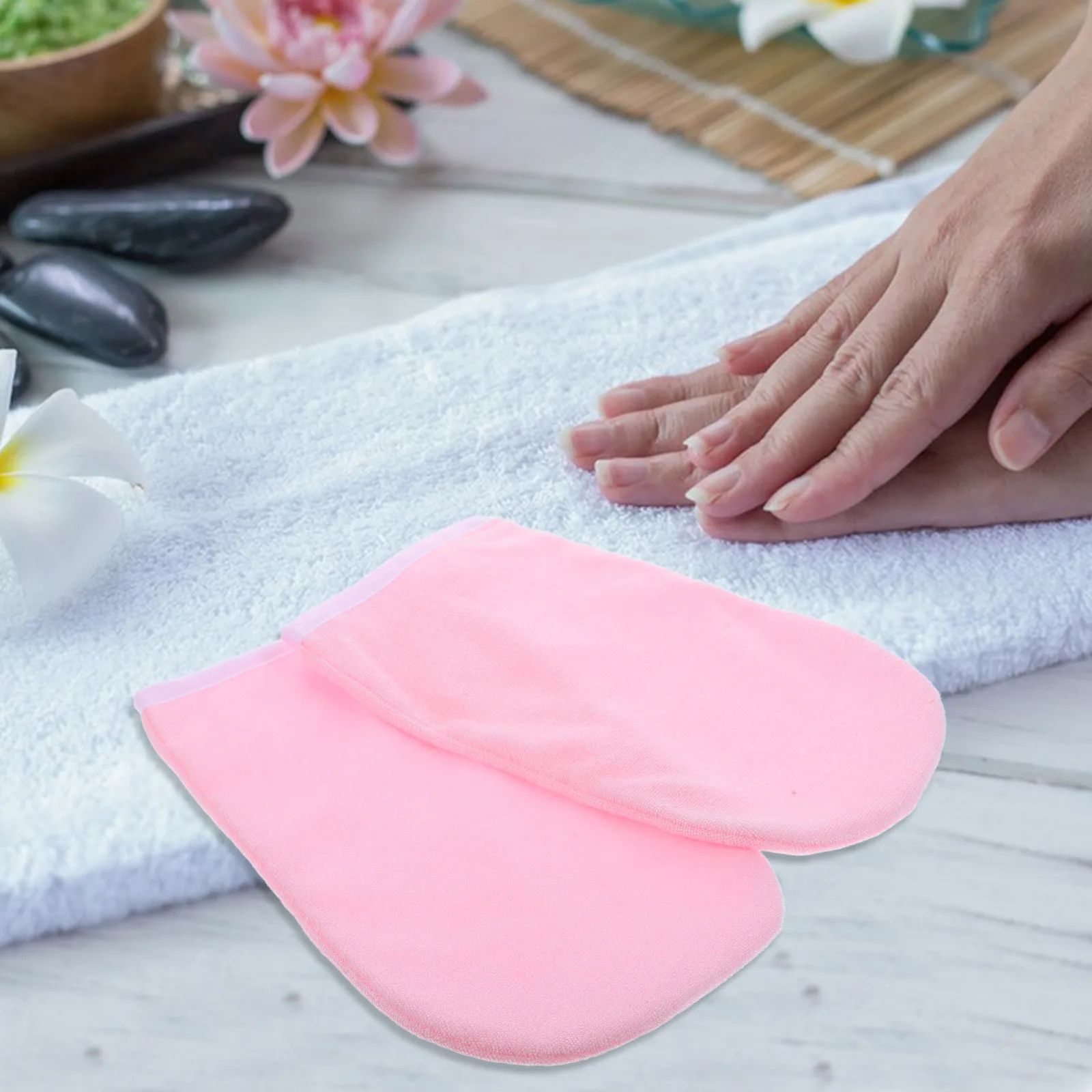 

Вощеный хлопок, 1 пара варежек с парафином, одноразовые увлажняющие спа-накладки, восковые варежки для ухода за руками, парафин, многоразовые