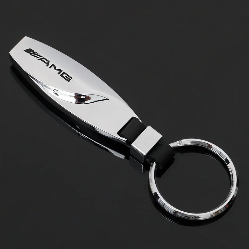 Car Keychain Keyring Key Rings Holder For Mercedes Benz AMG W204 C63 W203 W124 CL A35 A45 C43 C63 CLA35 E63 S63 SLS Accessories