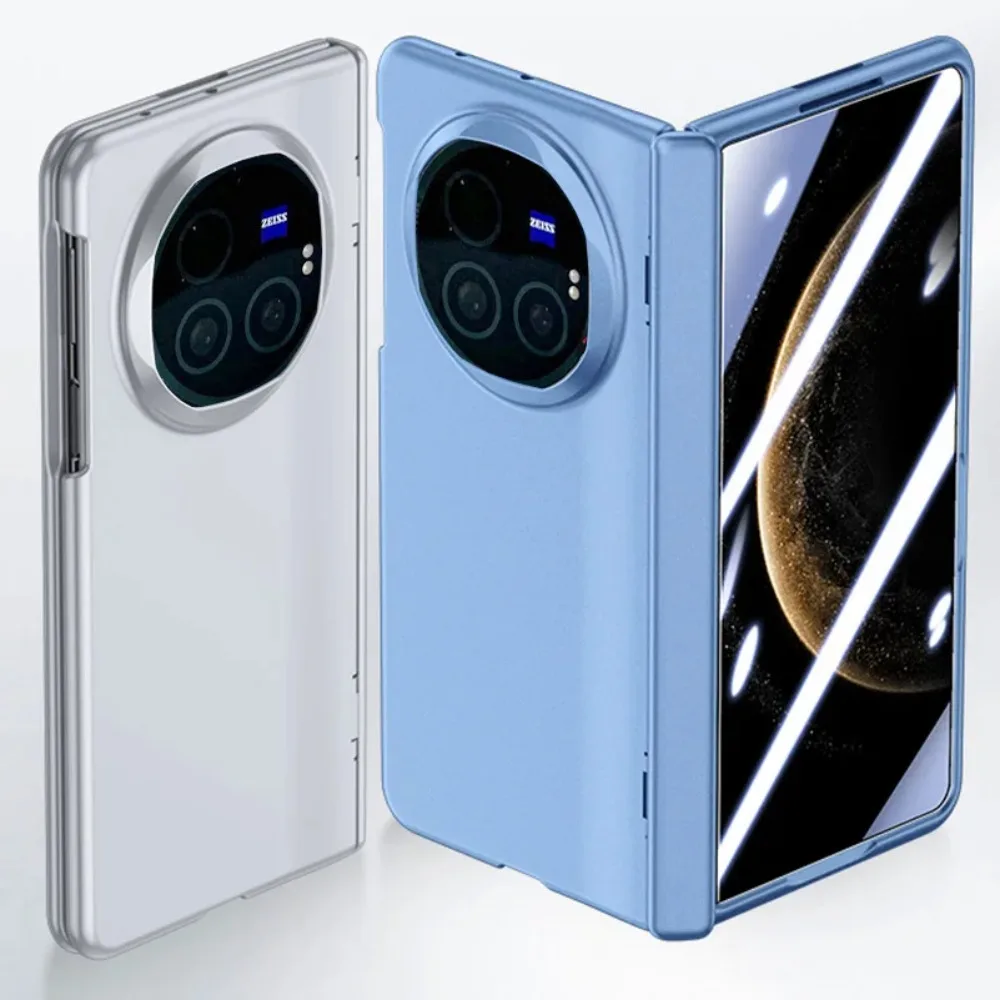 

Ultra Thin Automatic Spring Hinge Tempered Glass Film Phone Case for VIVO X Fold 3 Pro Slim Hard Shockproof Protective Cover