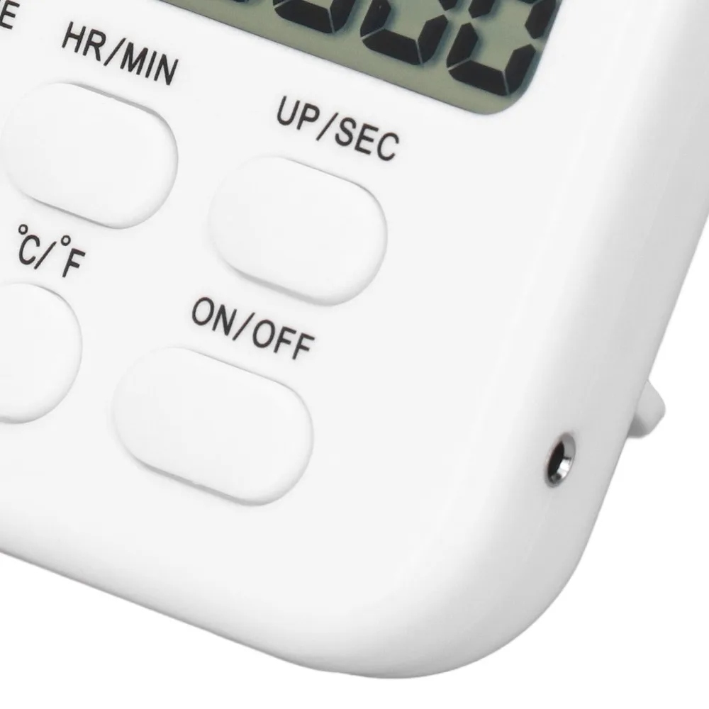 Stainless Steel Probe Digital Cooking Thermometer Timer Function Alarm Function Food BBQ Thermometer Large LCD Display