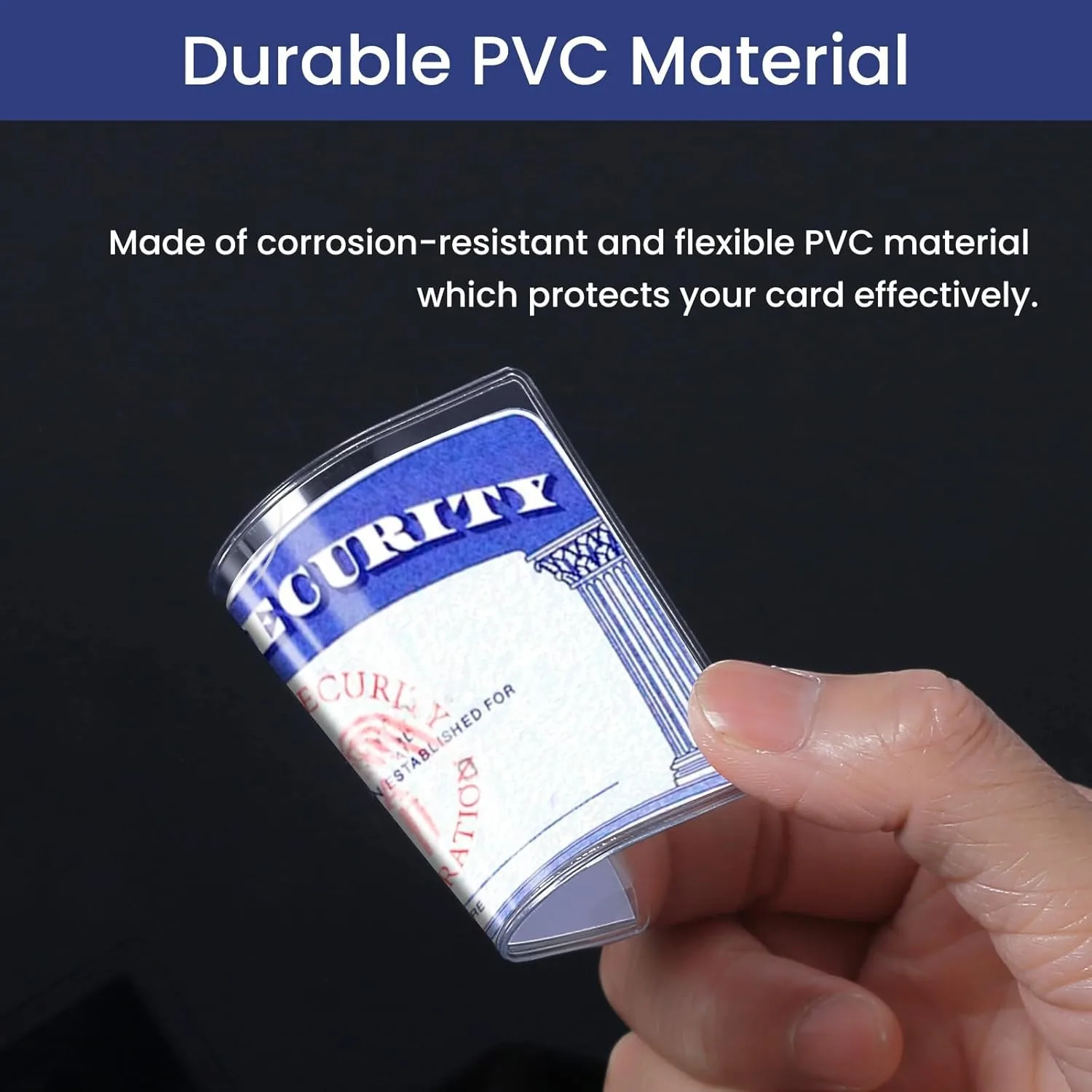 10 шт. мягкие прозрачные водонепроницаемые защитные чехлы для карт из ПВХ, подходят для SSN, новой медицины, бизнес-подростков и кредитных карт, легкое обнаруживаемое