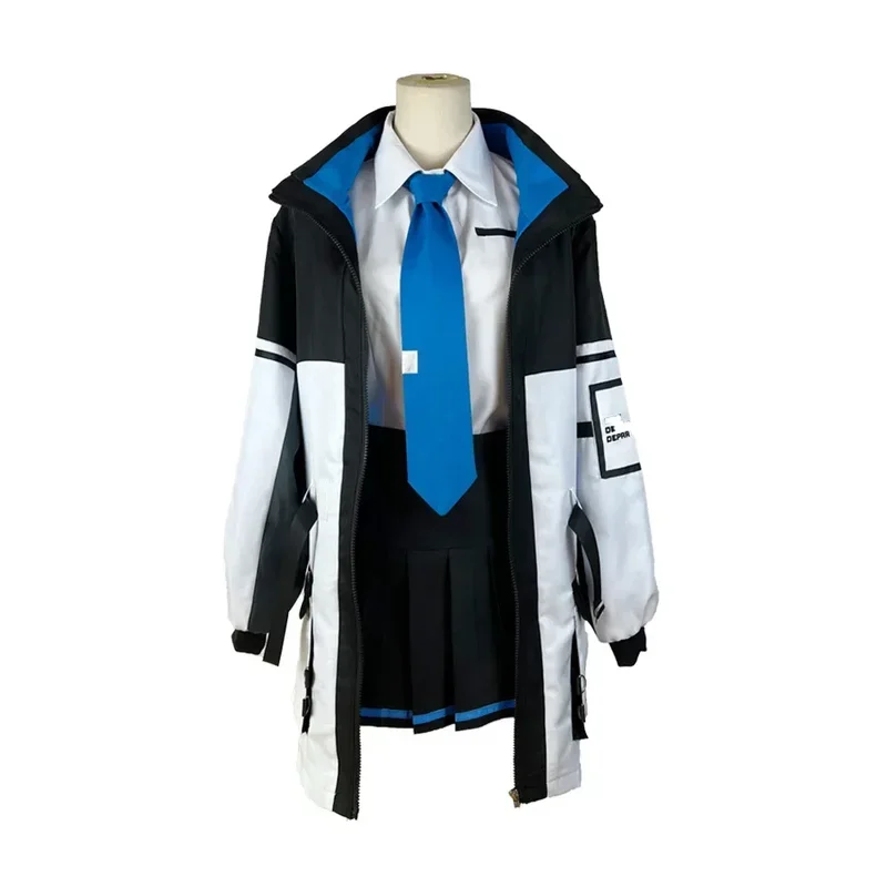 Anime Azul Archive Arisu Cosplay Costume para Homens e Mulheres, Casaco com capuz, Roupas de Trabalho, Uniforme JK, Fato Carnaval Halloween