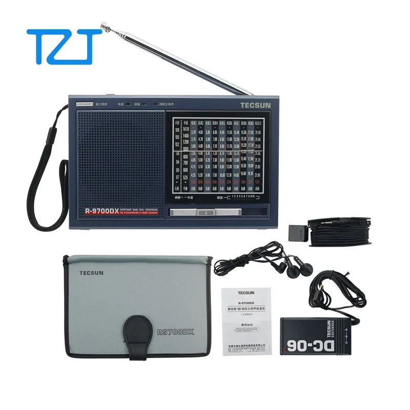 

TZT TECSUN R-9700DX TECSUN Radio Receiver FM SW MW High Sensitivity Stereo Radio