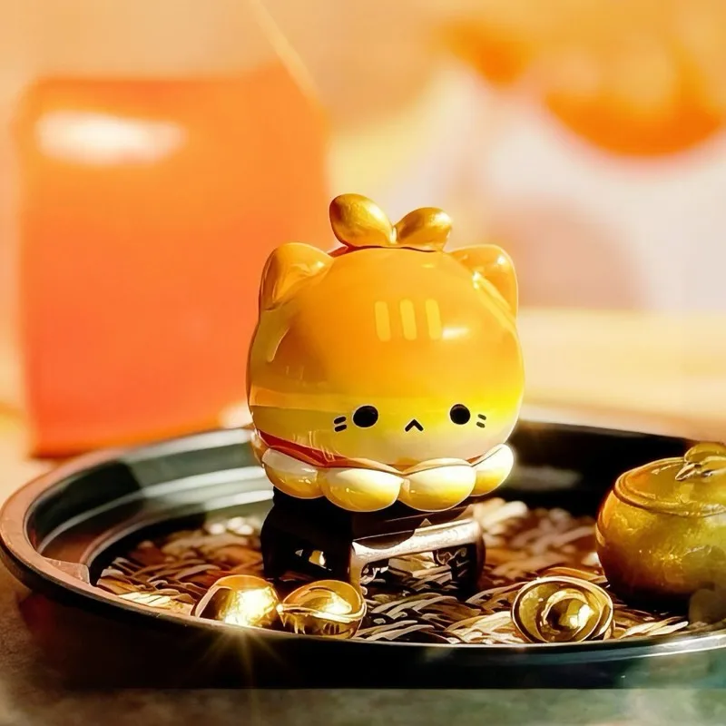 

For Anime Toy Collectors Strawberry Mousseta Octopus Meow Prosperity Series Collectible Figure Cute Cat Hang Card New Year Decor