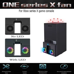 Voor Xbox Serie X Console Koelventilator Dock Station Slanke Verticale Stand Host Side Radiator Usb Game Koeler Voor Xbox Game Console