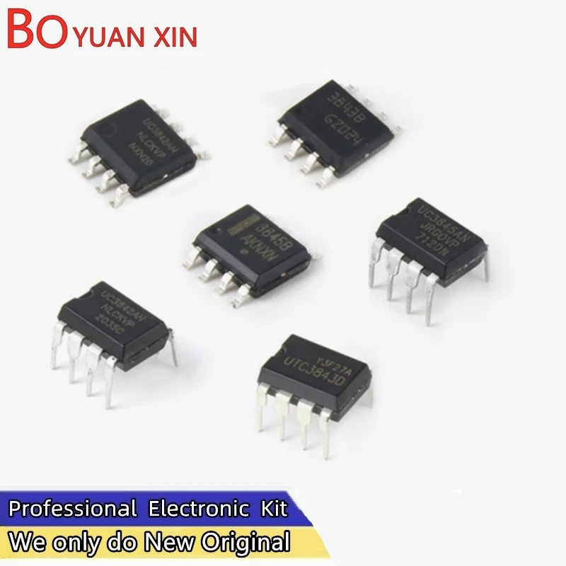 10pcs Power chip UC3842 UC3843 UC3844 UC3845 A AN B BD1R2G PWM pulse width modulation chip IC direct insertion DIP-8 SMT SOP-8