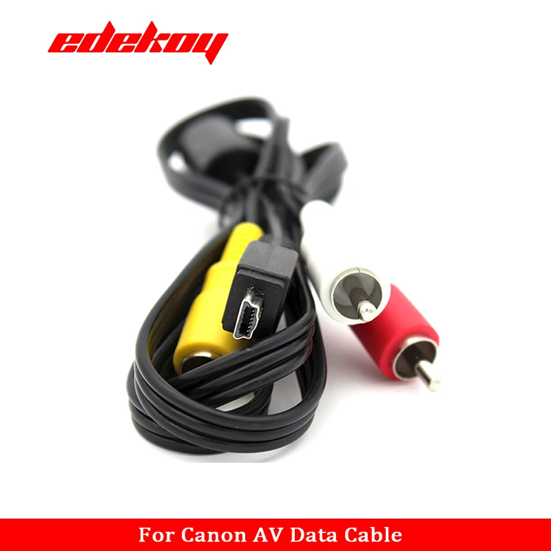 Kabel wideo Canon AVC-DC400ST, kabel RCA Audio wideo do Canon EOS 1D, 1D X, 500D, 550D, 5D Mark III, 600D, 60D, 650D, 700D 7D